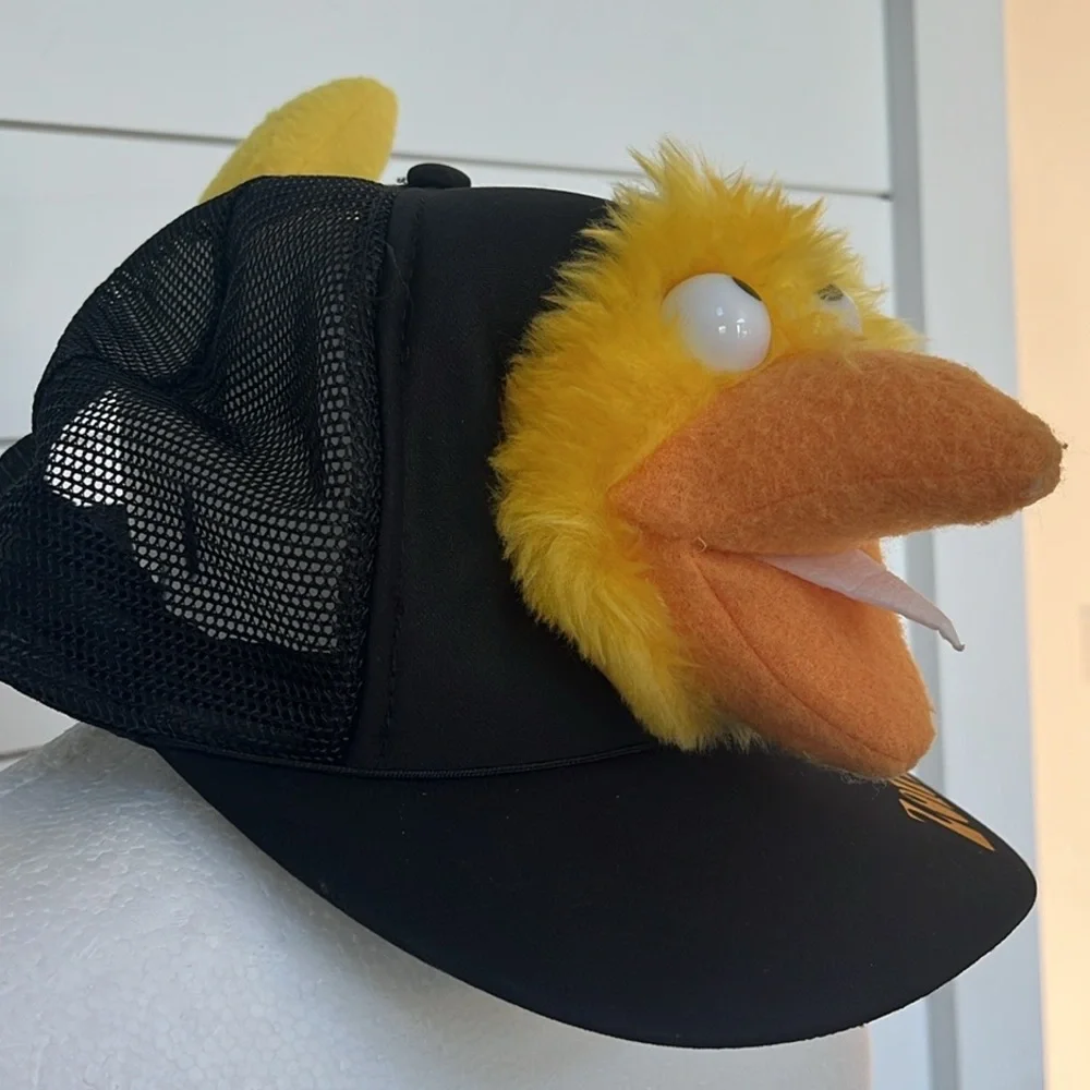 Rare 1986 Fraggle Rock Zonkers Plush Trucker Hat Promo Vintage Jim Henson‎ Cap